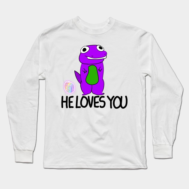 He Loves You Long Sleeve T-Shirt by Materiaboitv